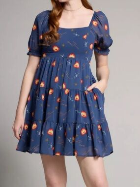 Her Universe Studio Ghibli Howl's Moving Castle Calcifer Starry Dress  BoxLunch